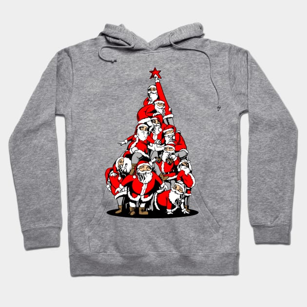 Santa Tree Hoodie by Whatastory